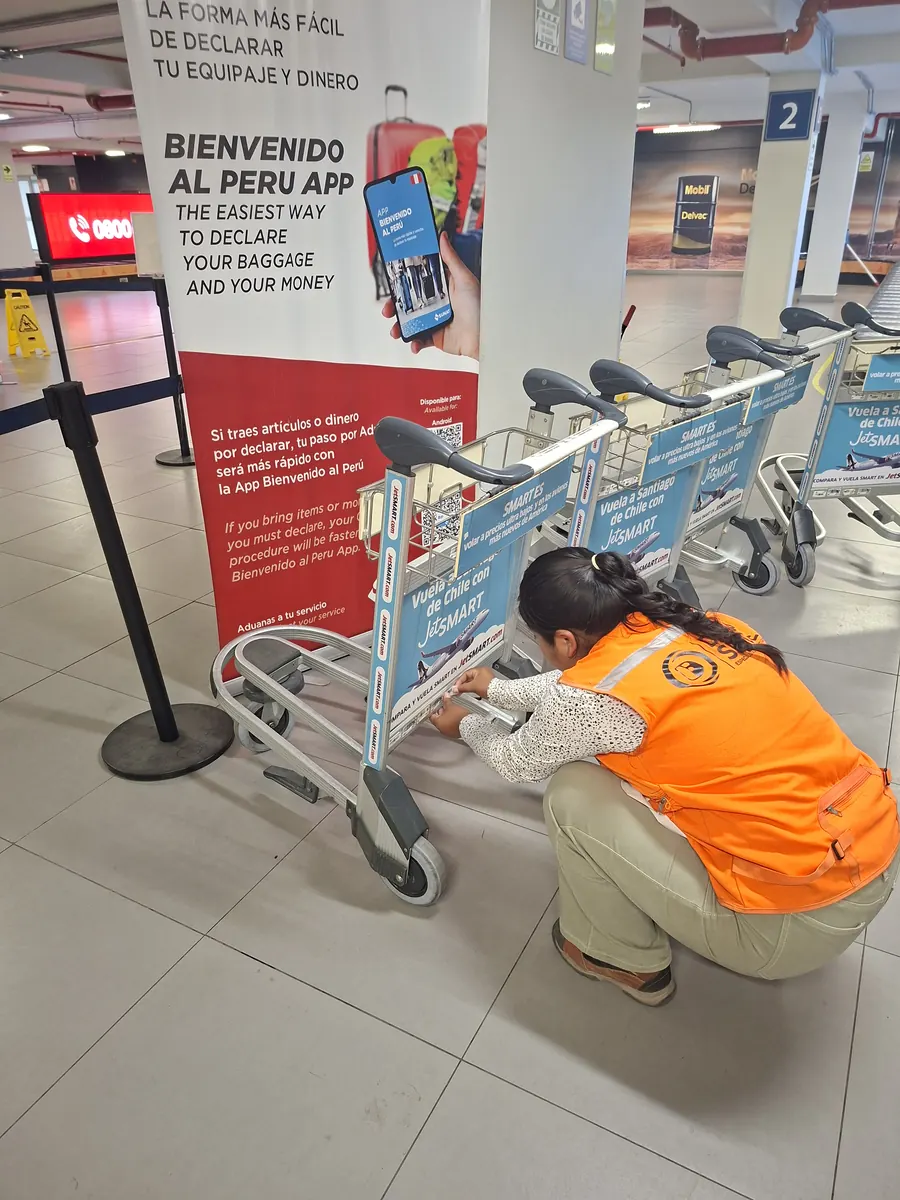 Etiquetado e inventario de activos fijos en un aeropuerto